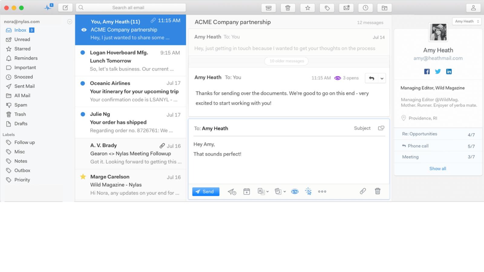 best email for mac os and ios